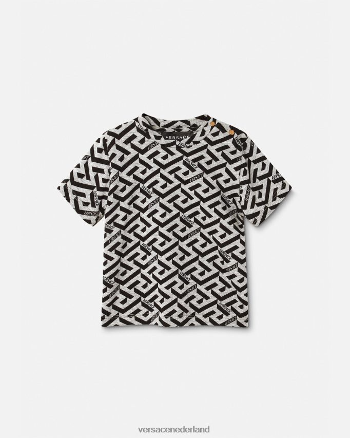 Versace la greca baby t-shirt kinderen grijs en afdrukken kleding J2T4F41910