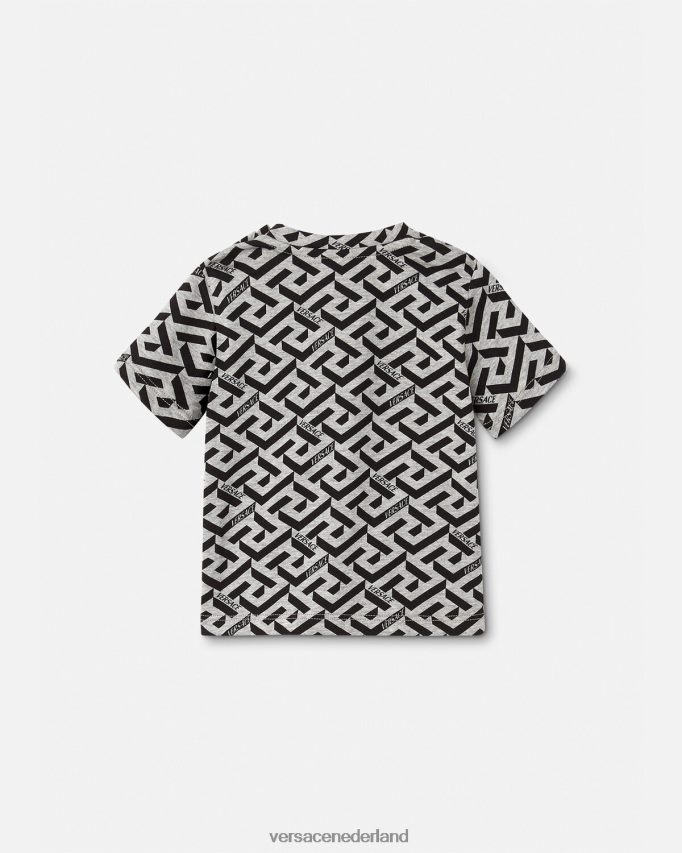 Versace la greca baby t-shirt kinderen grijs en afdrukken kleding J2T4F41910