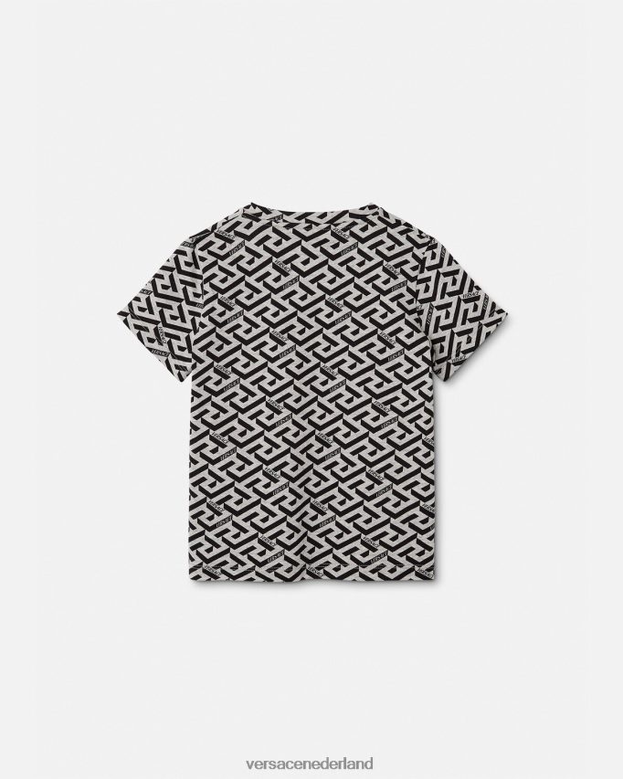 Versace la greca t-shirt kinderen grijs en afdrukken kleding J2T4F42115