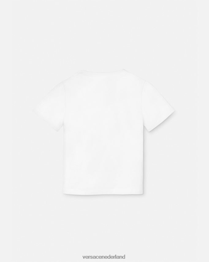 Versace reismok baby t-shirt kinderen wit & bedrukt kleding J2T4F41924