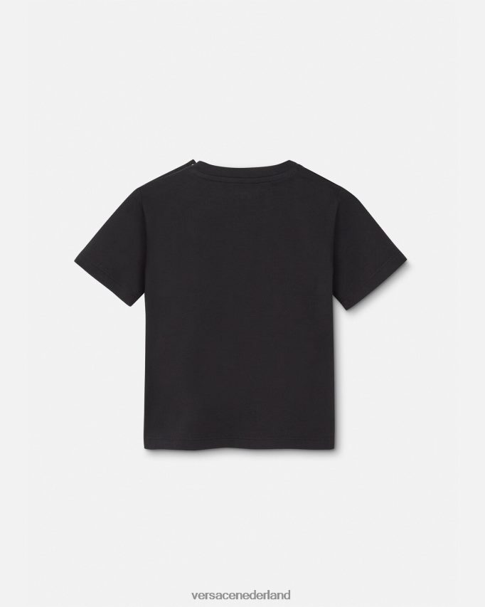 Versace reismok baby t-shirt kinderen zwart en afdrukken kleding J2T4F41925