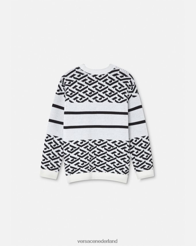 Versace Medusa la Greca trui kinderen zwart wit kleding J2T4F41992