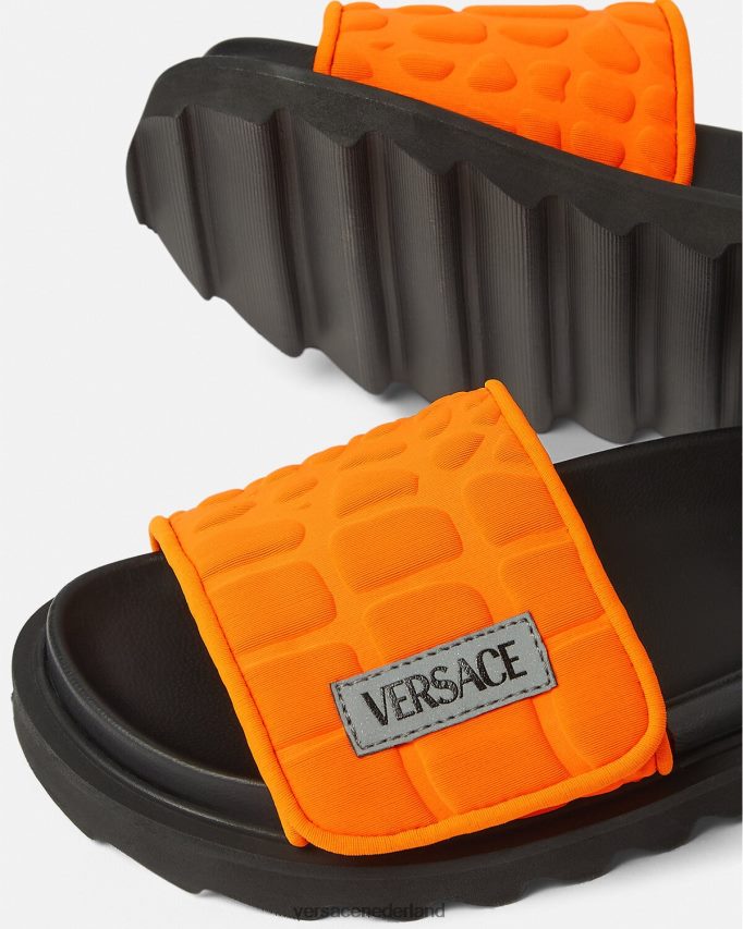 Versace upcycle-logo-dia\'s kinderen oranje schoen J2T4F42052