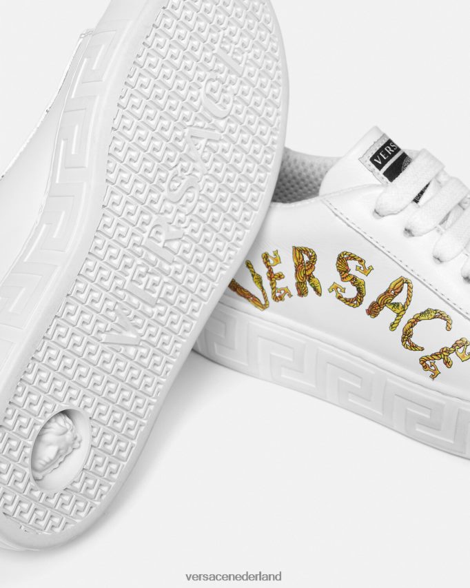 Versace zeeschelp barokke Greca sneakers kinderen afdrukken schoen J2T4F42027