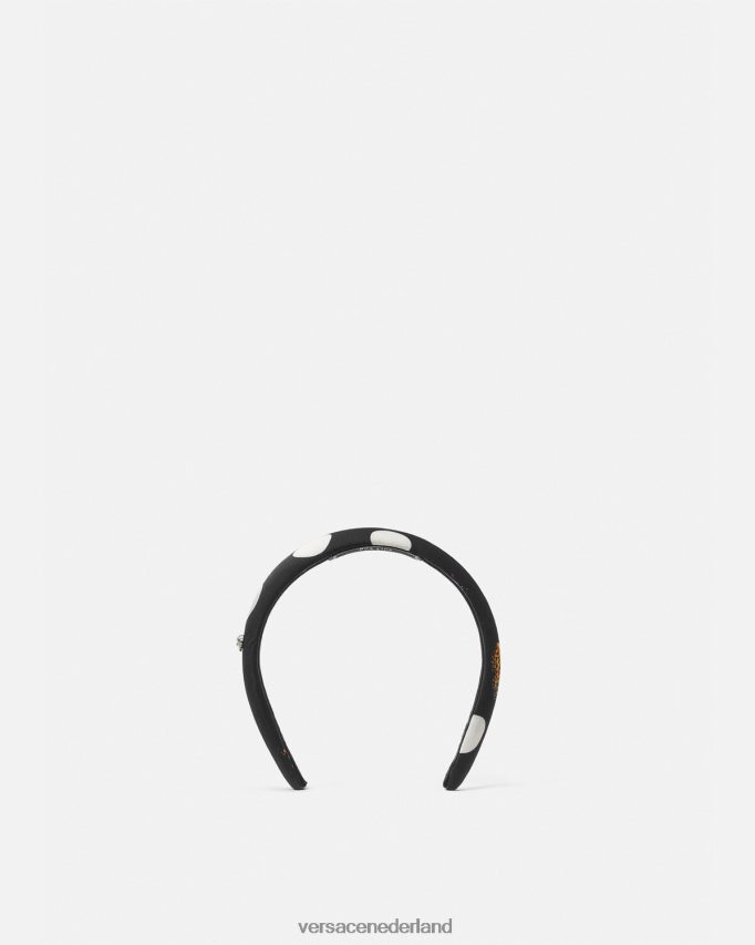 Versace vlinders hoofdband vrouwen zwart accessoires J2T4F4860