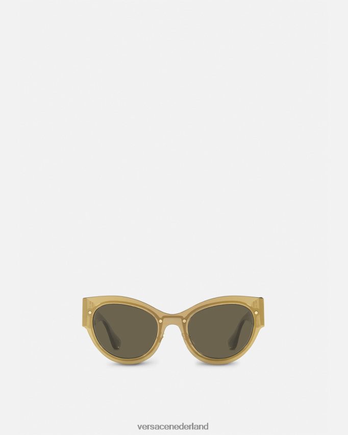 Versace Medusa biggie cat-eye zonnebril vrouwen goud accessoires J2T4F4702