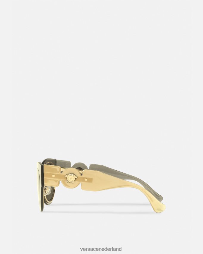 Versace Medusa biggie cat-eye zonnebril vrouwen goud accessoires J2T4F4702