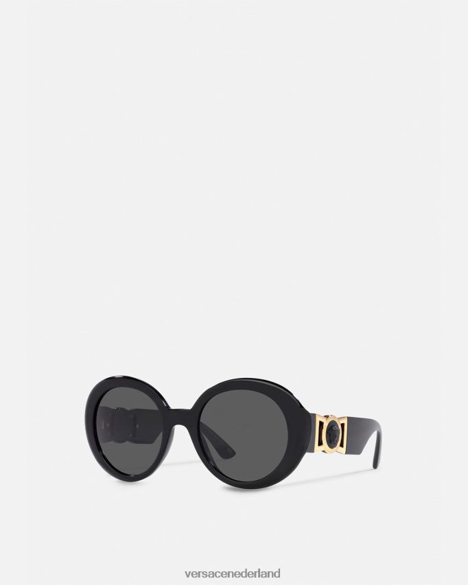 Versace Medusa vlinderzonnebril vrouwen zwart accessoires J2T4F4700