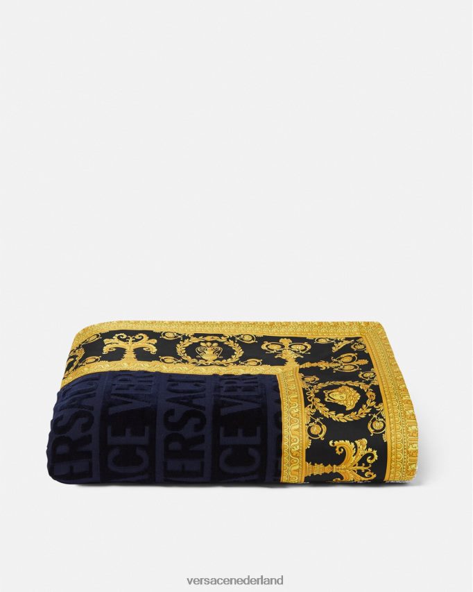 Versace Ik barokke strandlaken vrouwen blauw ondergoed en strandkleding J2T4F41200