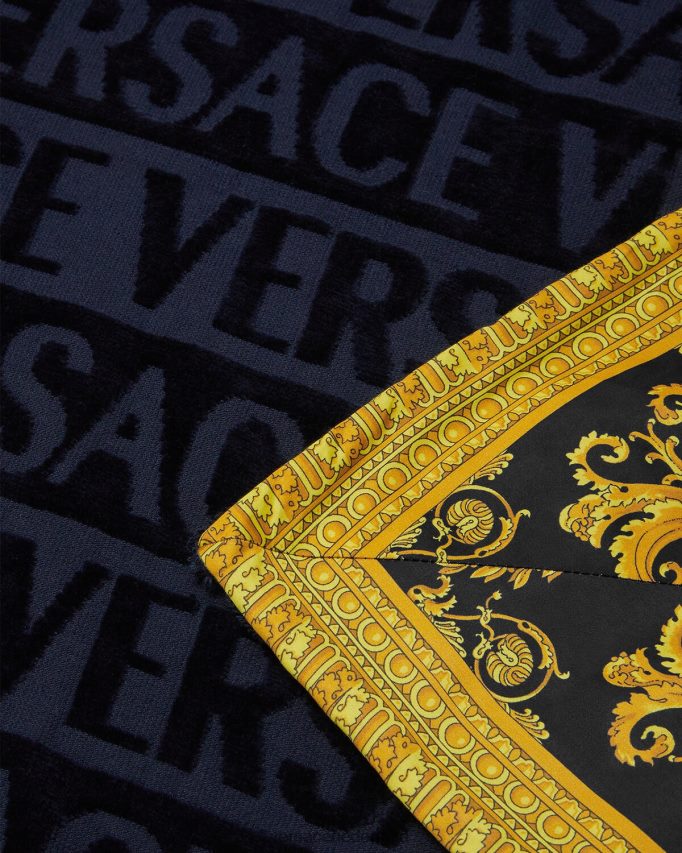 Versace Ik barokke strandlaken vrouwen blauw ondergoed en strandkleding J2T4F41200