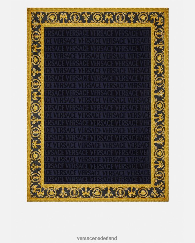 Versace Ik barokke strandlaken vrouwen blauw ondergoed en strandkleding J2T4F41200