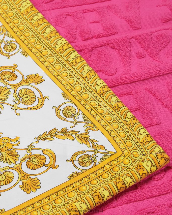 Versace Ik barokke strandlaken vrouwen fuchsia ondergoed en strandkleding J2T4F41202
