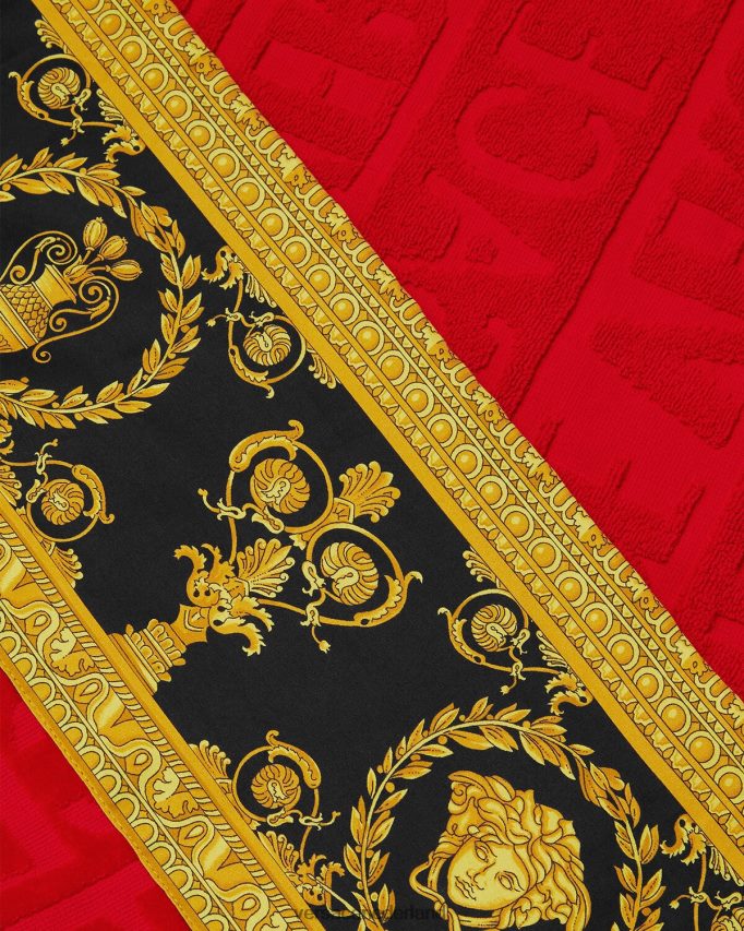 Versace Ik barokke strandlaken vrouwen rood ondergoed en strandkleding J2T4F41201
