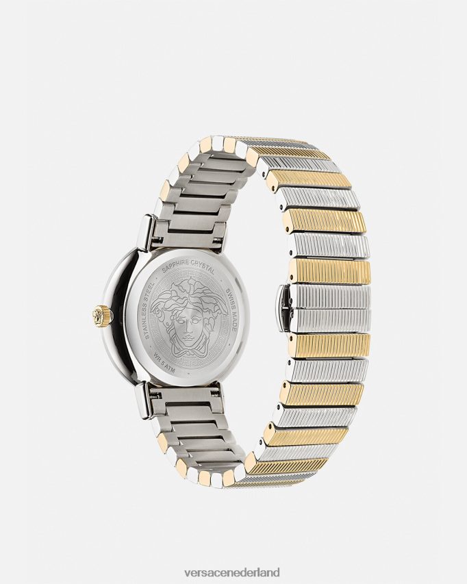 Versace Grieks chic horloge vrouwen goud Zilver accessoires J2T4F4971