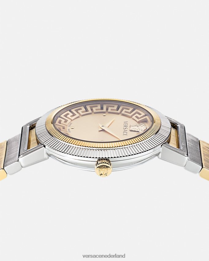 Versace Grieks chic horloge vrouwen goud Zilver accessoires J2T4F4971