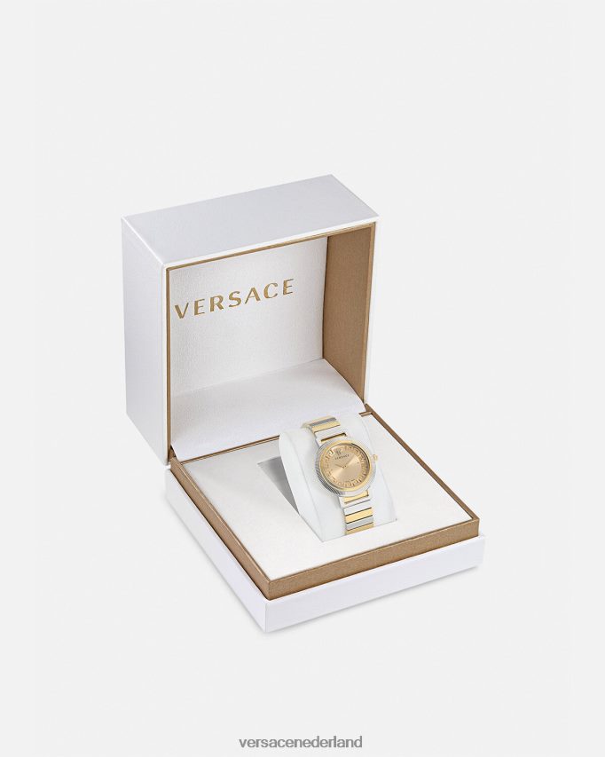 Versace Grieks chic horloge vrouwen goud Zilver accessoires J2T4F4971