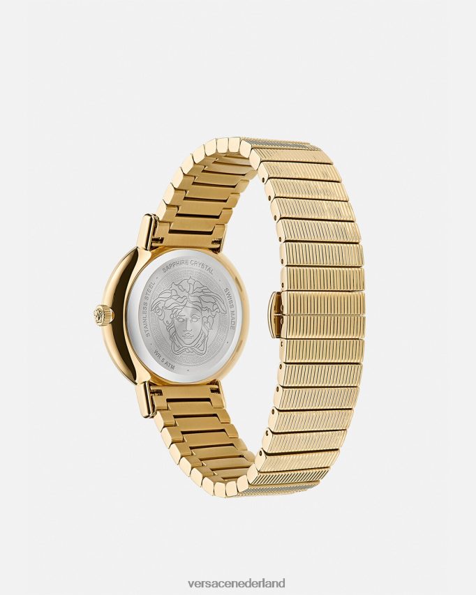 Versace Grieks chic horloge vrouwen goud accessoires J2T4F4972