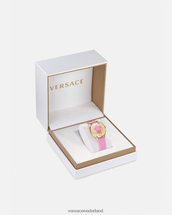 Versace Medusa icoon horloge vrouwen roze accessoires J2T4F4983