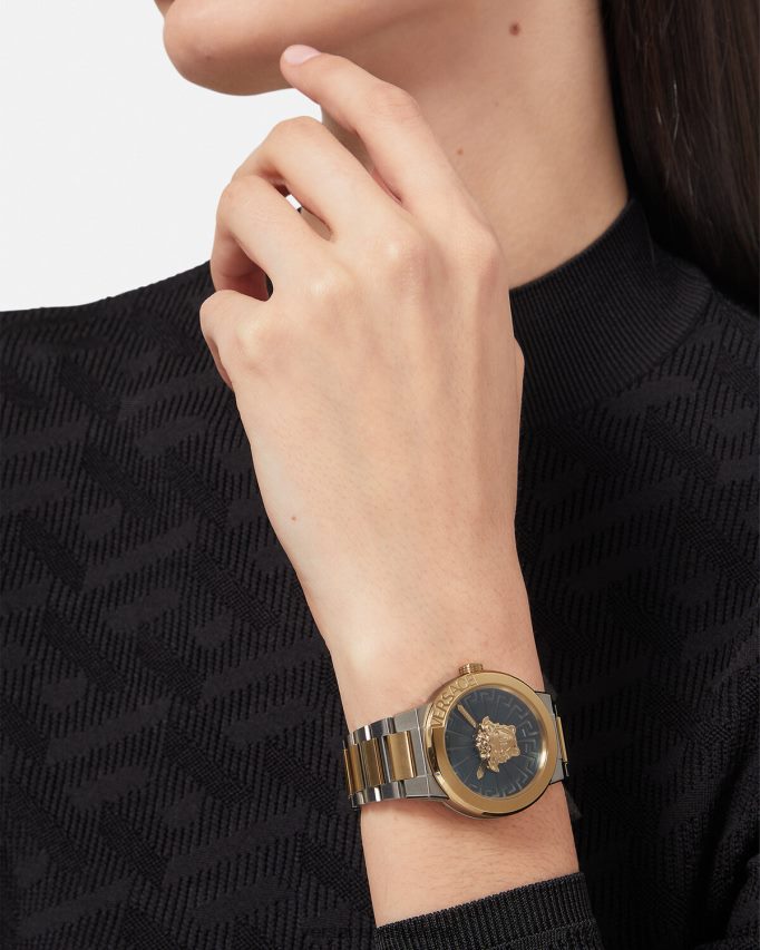 Versace Medusa oneindig horloge vrouwen goud Zilver accessoires J2T4F4996