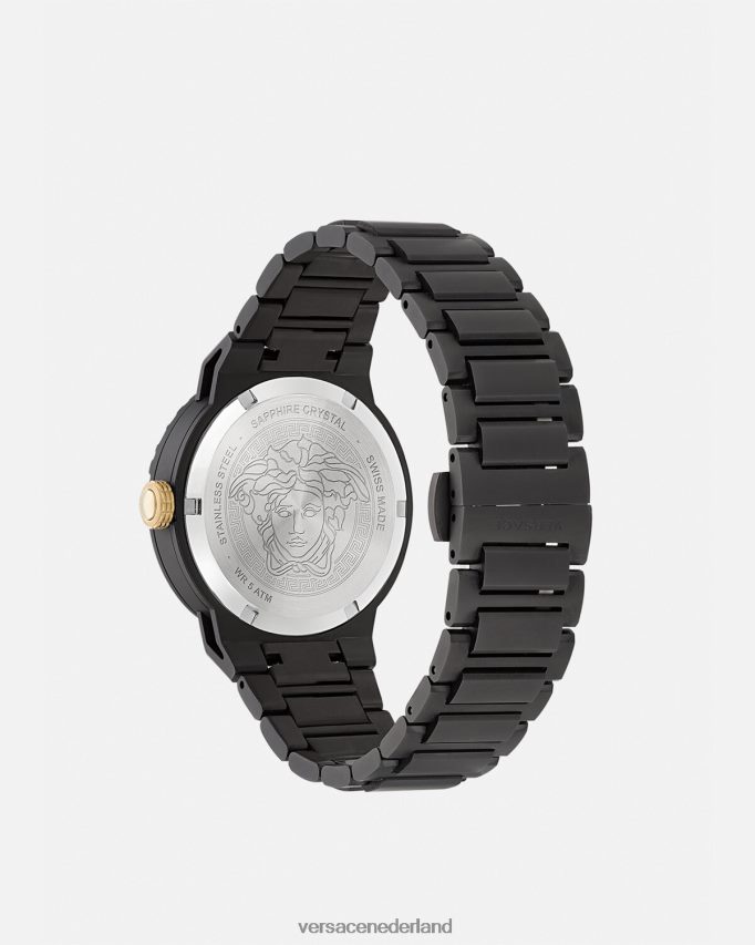 Versace Medusa oneindig horloge vrouwen zwart accessoires J2T4F4994