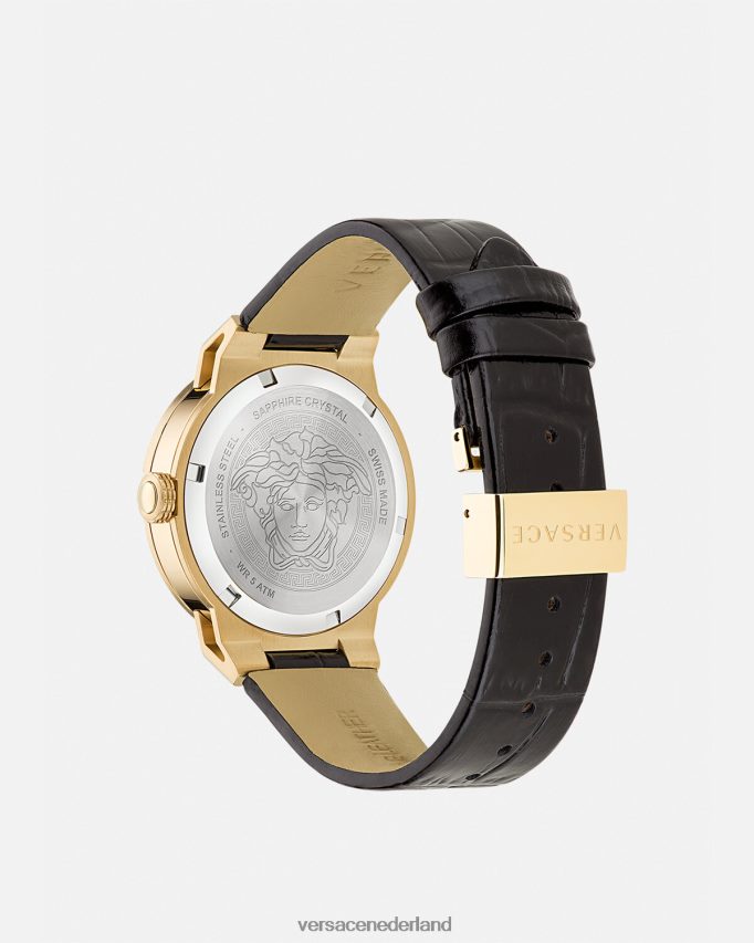 Versace Medusa oneindig horloge vrouwen zwart goud accessoires J2T4F4995