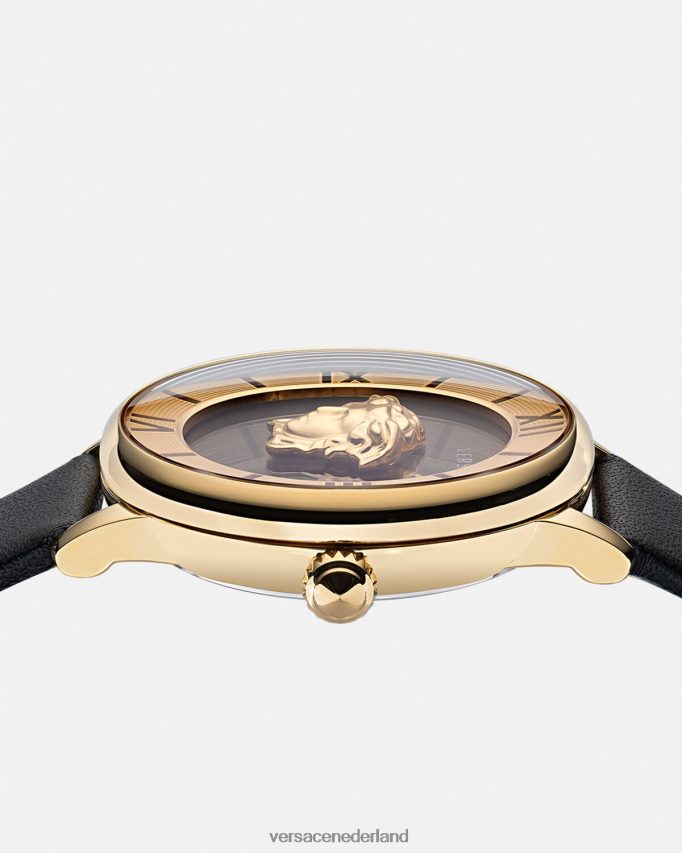 Versace la medusa-horloge vrouwen zwart accessoires J2T4F4986