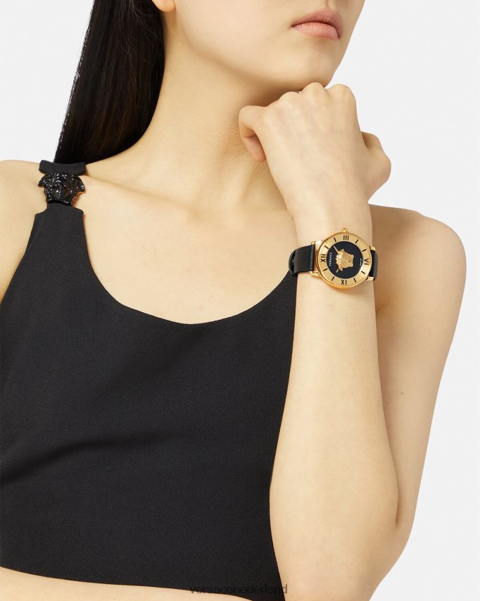 Versace la medusa-horloge vrouwen zwart accessoires J2T4F4986