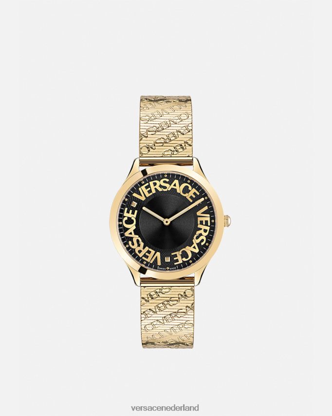 Versace logo halo-horloge vrouwen goud accessoires J2T4F4970