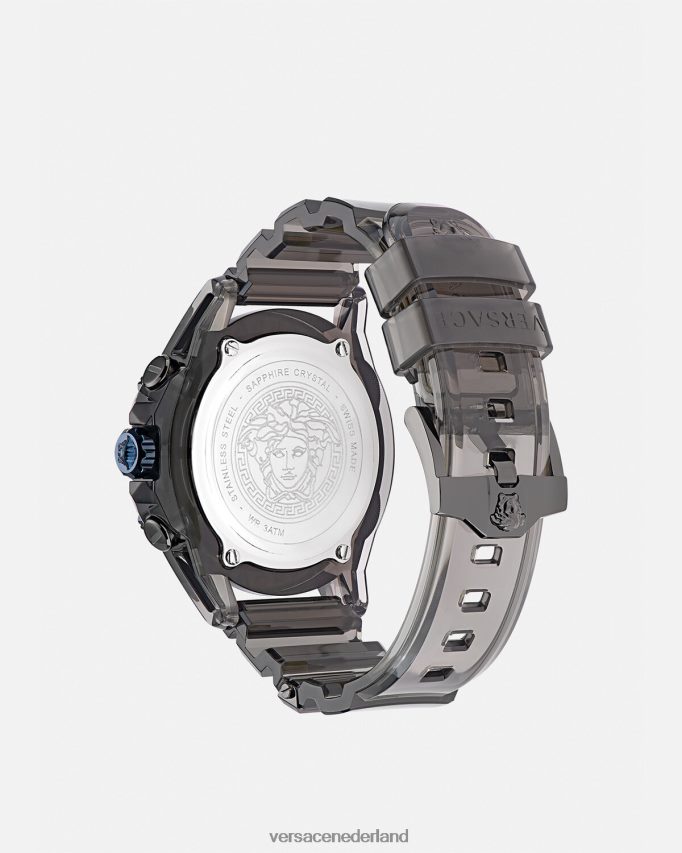 Versace pictogram actief horloge vrouwen grijs accessoires J2T4F4977
