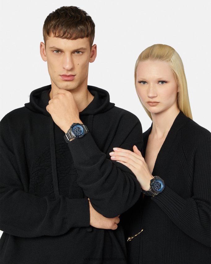 Versace pictogram actief horloge vrouwen grijs accessoires J2T4F4977