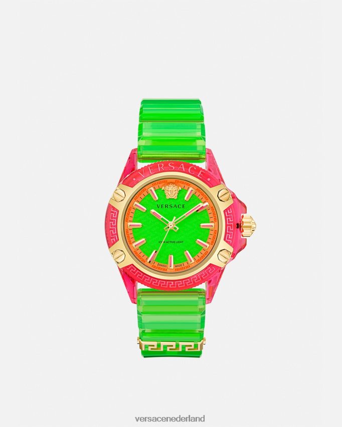 Versace pictogram actief indiglo horloge vrouwen pnul accessoires J2T4F4943