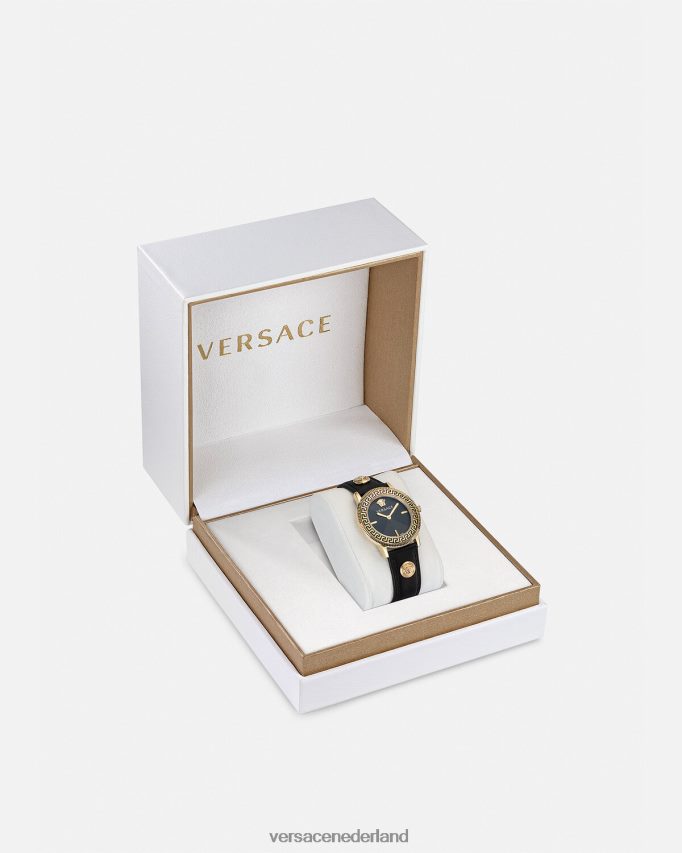 Versace v-tribute horloge vrouwen zwart accessoires J2T4F4966