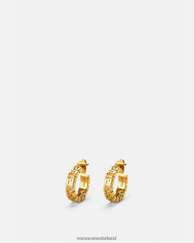 Versace Griekse hoepel oorbellen vrouwen goud accessoires J2T4F4762