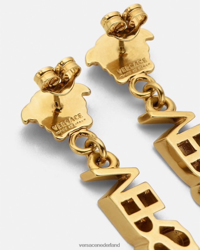 Versace Oorbellen met la Medusa-logo vrouwen goud accessoires J2T4F4804