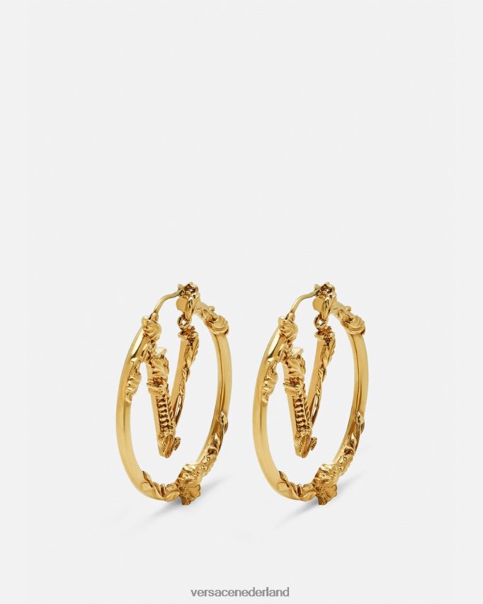 Versace Virtus oorringen vrouwen goud accessoires J2T4F4814