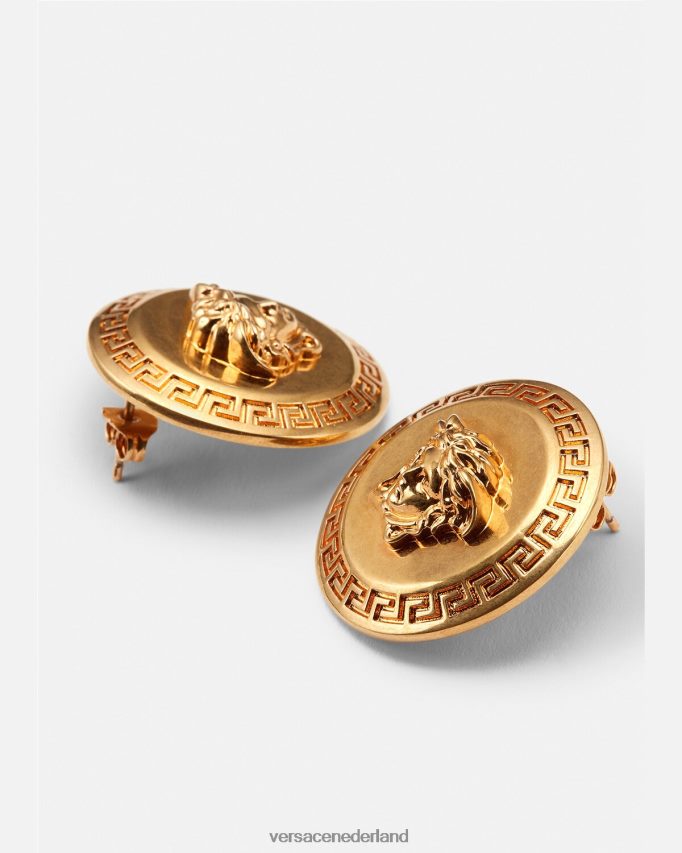 Versace eerbetoon Medusa oorknopjes vrouwen eerbetoon goud accessoires J2T4F4794