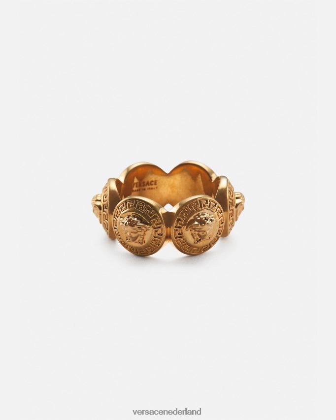 Versace eerbetoon aan Medusa-ring vrouwen eerbetoon goud accessoires J2T4F4795