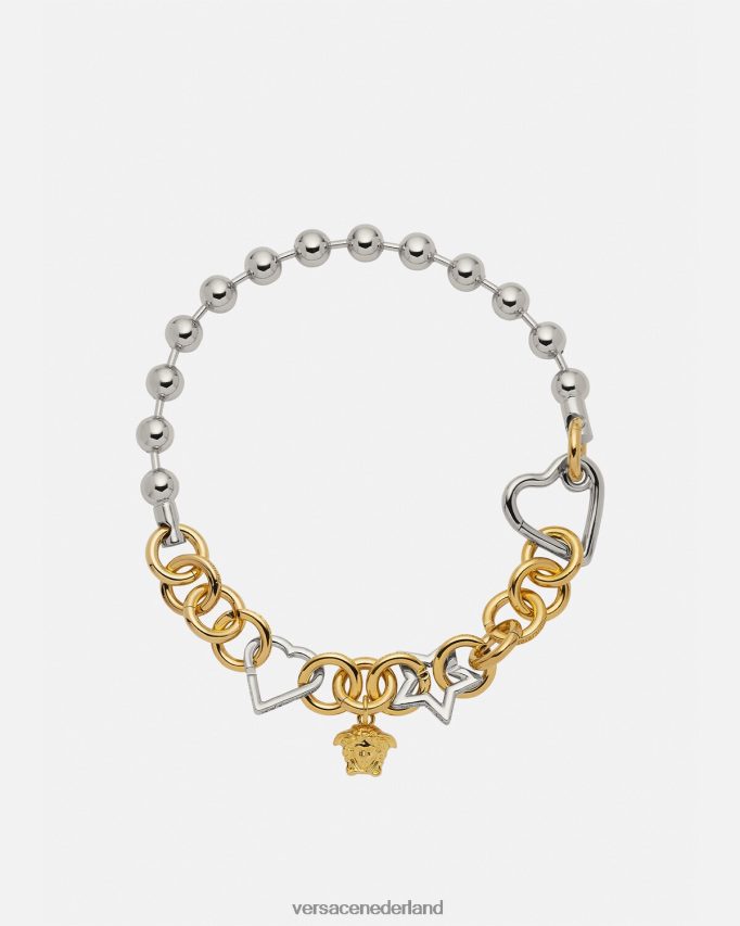 Versace funky kettingketting vrouwen zilver goud accessoires J2T4F4829