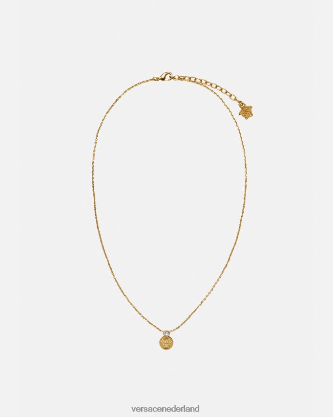 Versace kristallen Medusa ketting vrouwen goud accessoires J2T4F4772