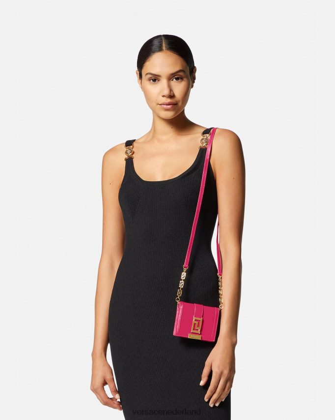 Versace Greca godin ketting portemonnee vrouwen roze accessoires J2T4F4564