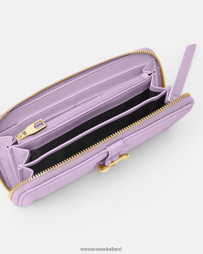 Versace couture1 continentale portemonnee vrouwen lila accessoires J2T4F42347