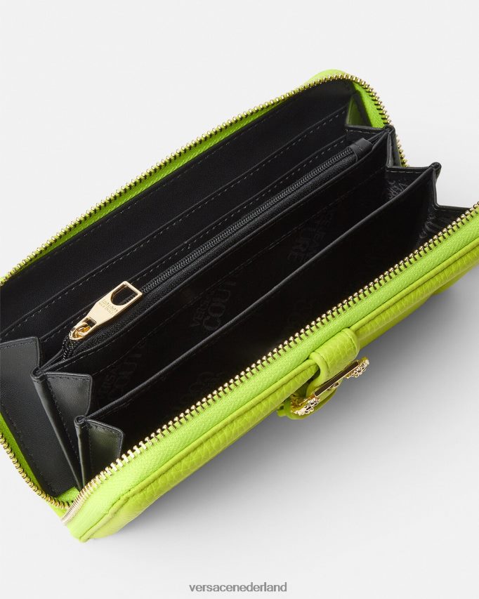Versace couture1 continentale portemonnee vrouwen limoen accessoires J2T4F42346