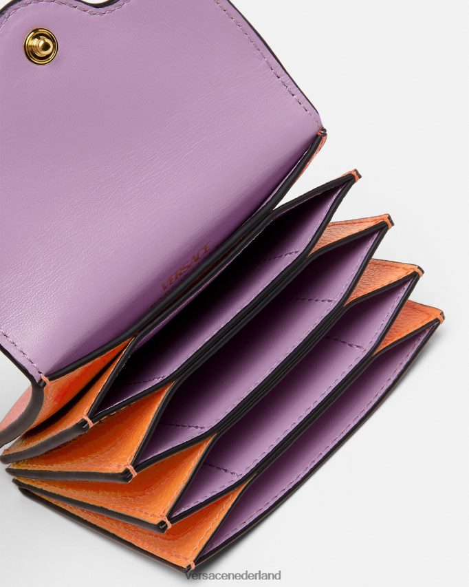 Versace la medusa-kaarthouder vrouwen oranje accessoires J2T4F4581