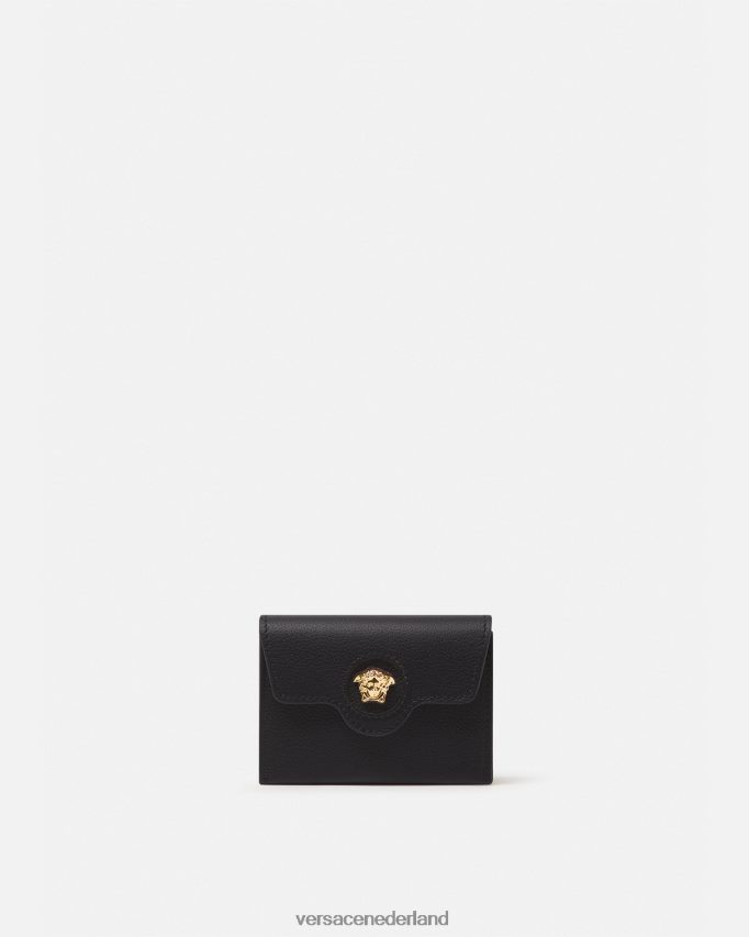 Versace la medusa-kaarthouder vrouwen zwart accessoires J2T4F4572