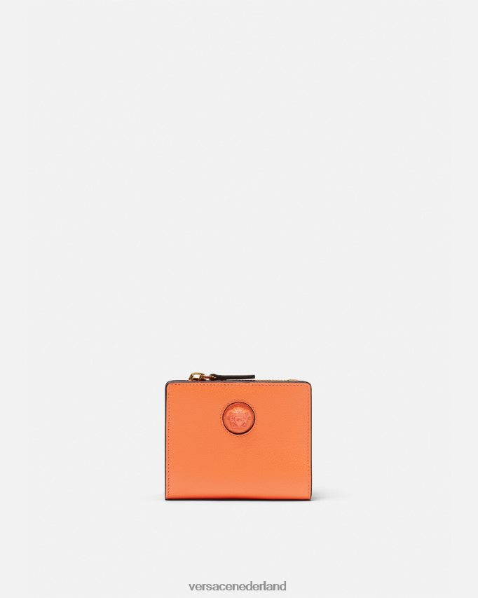 Versace la medusa portemonnee vrouwen oranje accessoires J2T4F4582