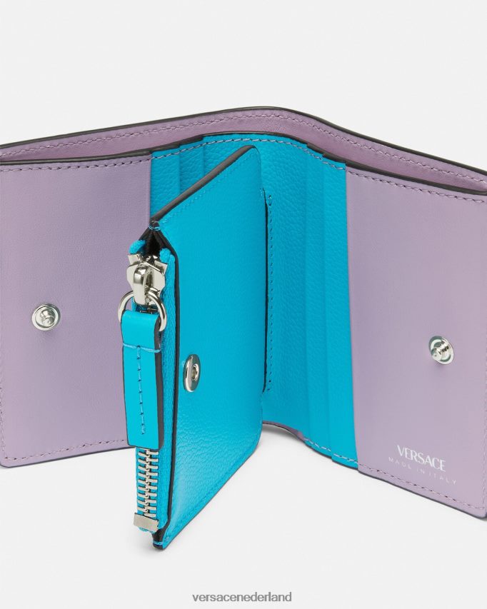 Versace la medusa portemonnee vrouwen turkoois accessoires J2T4F4569