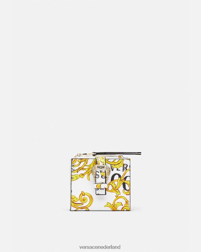 Versace logo couture1 portemonnee vrouwen goud en wit accessoires J2T4F42344