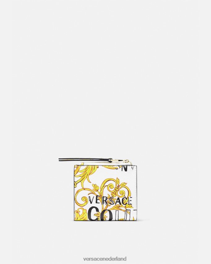 Versace logo couture1 portemonnee vrouwen goud en wit accessoires J2T4F42344