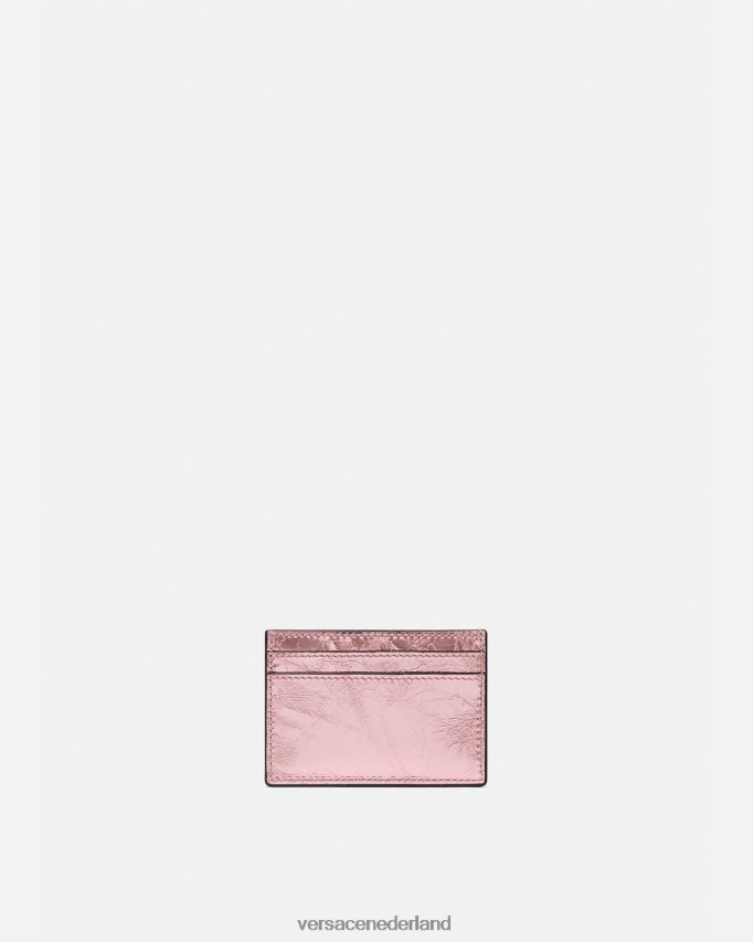 Versace metalen la medusa-kaarthouder vrouwen roze accessoires J2T4F4571