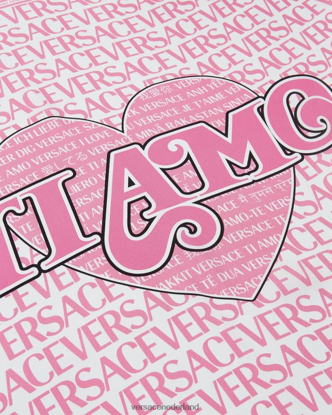 Versace \"ti amo\" grote zijden sjaal vrouwen afdrukken accessoires J2T4F4932